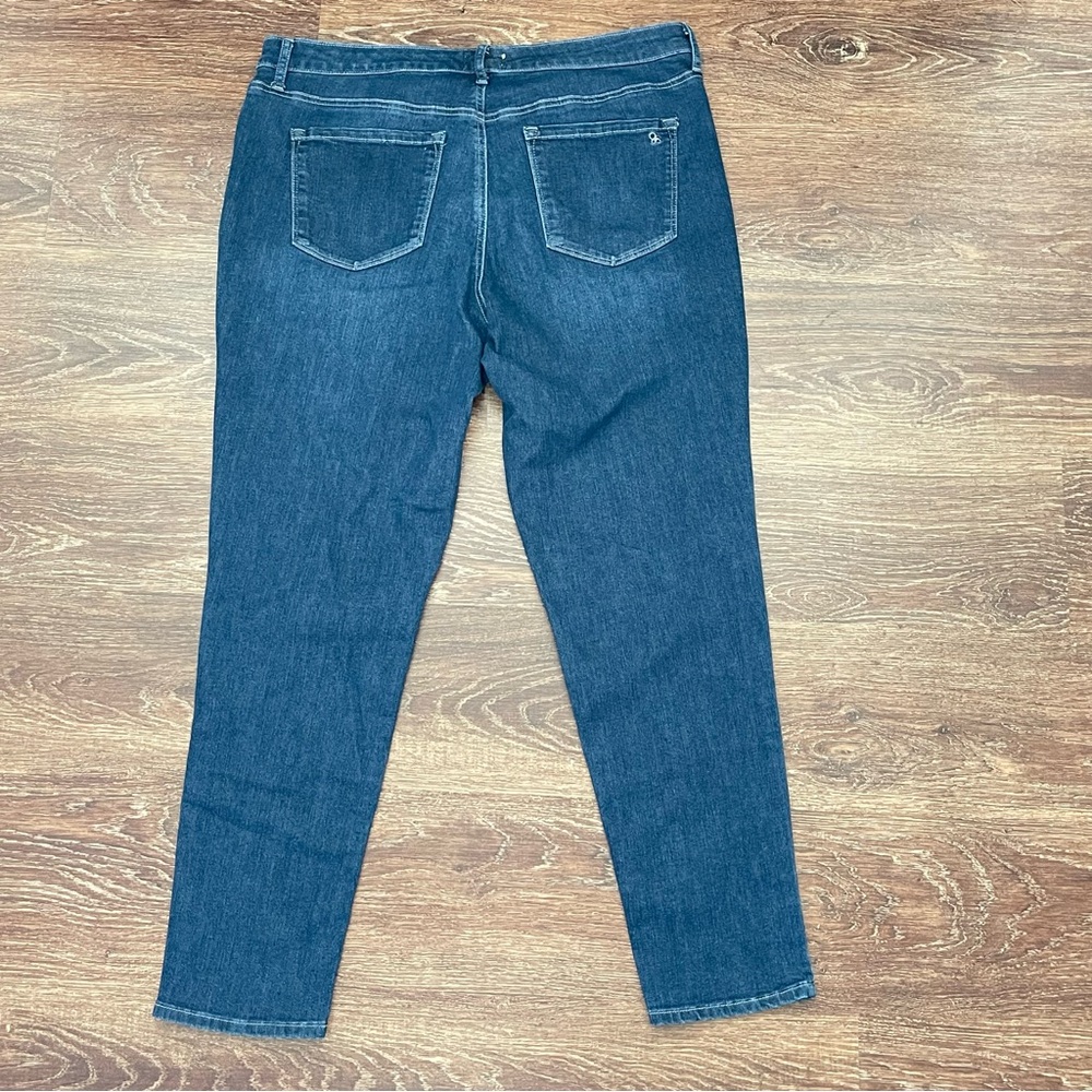 Jessica Simpson Dark Blue, Straight Leg Denim Jeans | Size 16 - Picture 3 of 10
